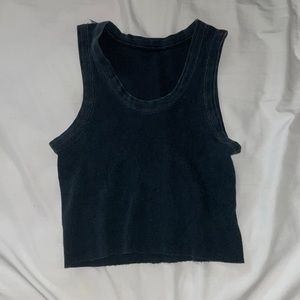 Brandy Melville Black High Neck Tank